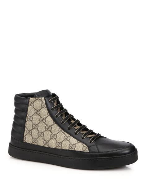 gucci supreme high tops|Gucci high tops for men.